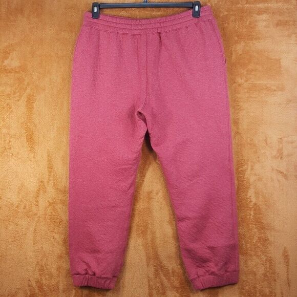 LUNYA Mens Jogger 2XL Maroon Pull On RESTORE DOUBLE FACED Pant Sweatpant LAHGO - Picture 3 of 9